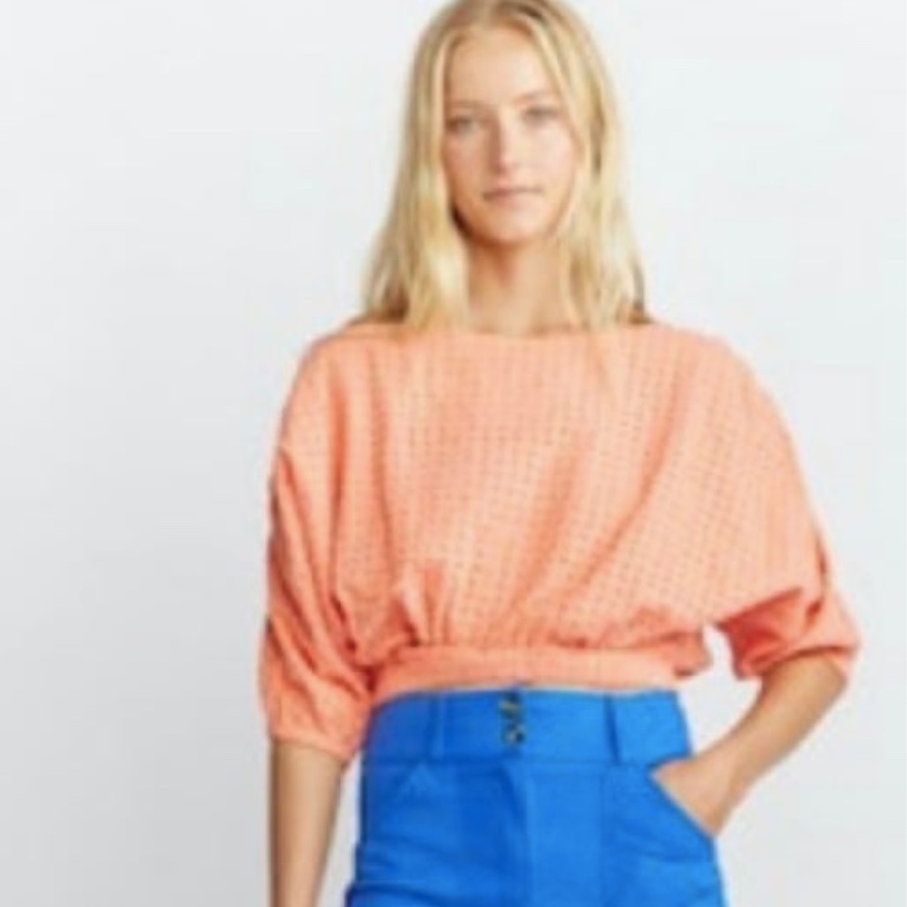 Self Contrast Karen Blouse